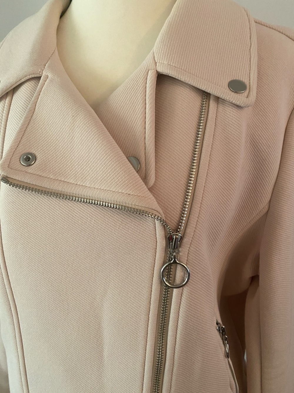 Ann Taylor moto cropped jacket size 14 - Picture 2 of 11
